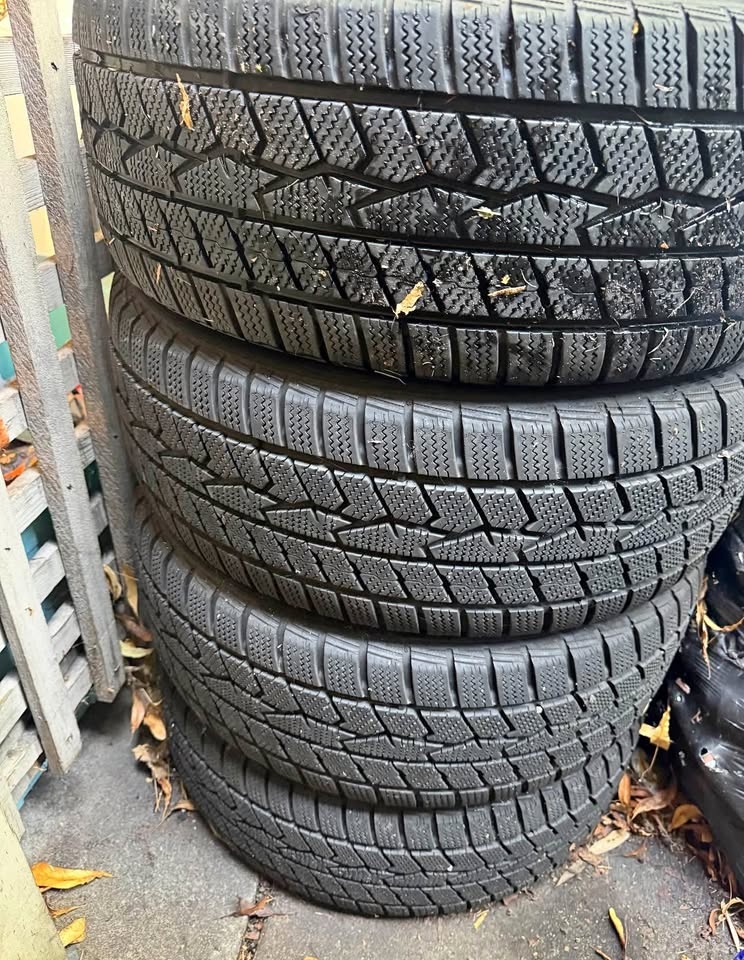 Set of 4 Winter Tires with Rims - 5x105 Bolt Pattern