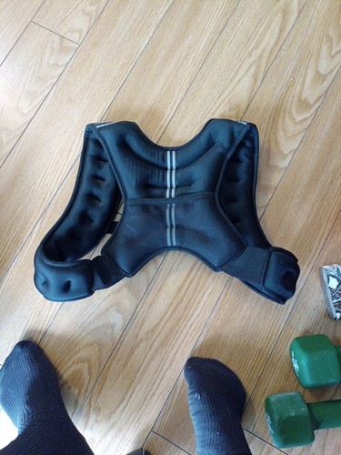ZELUS Weighted Vest 12 lb Weight Vest Reflective Stripe Black - photo 3