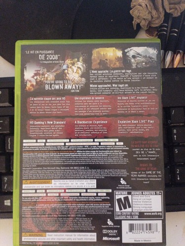 Gears of War 2 (Microsoft Xbox 360, 2008) Complete With Manual C - photo 2