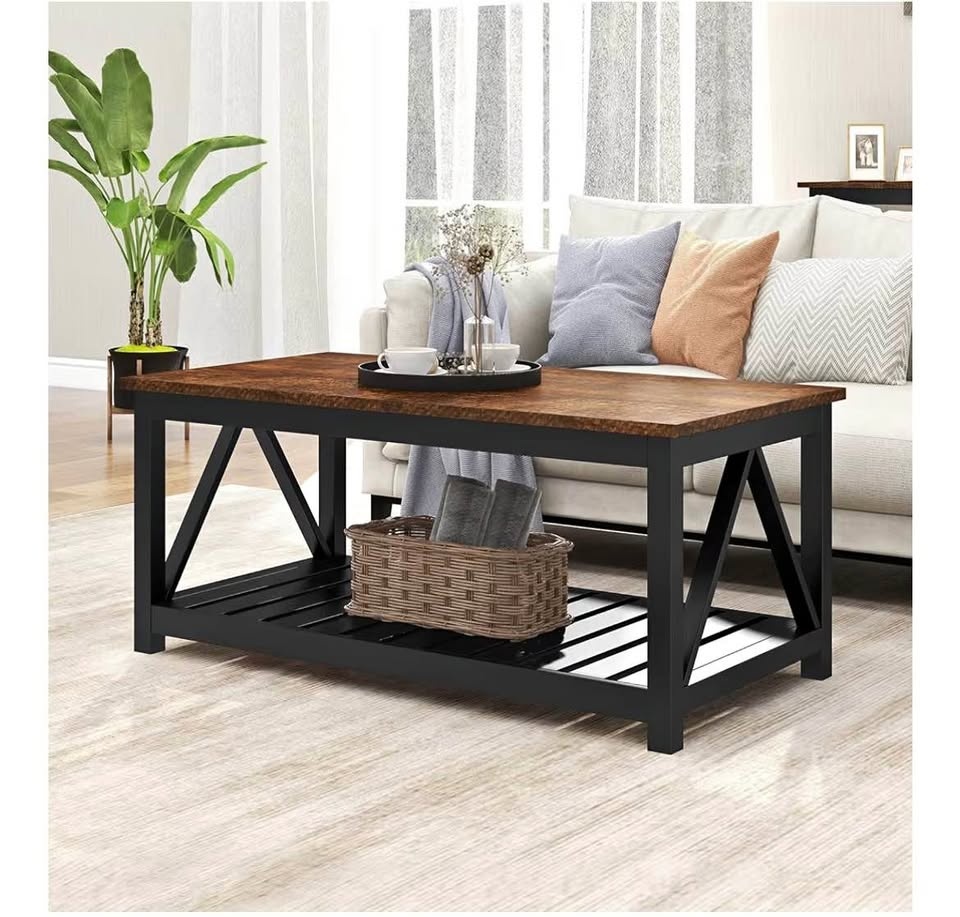 Black Farmhouse Coffee Table