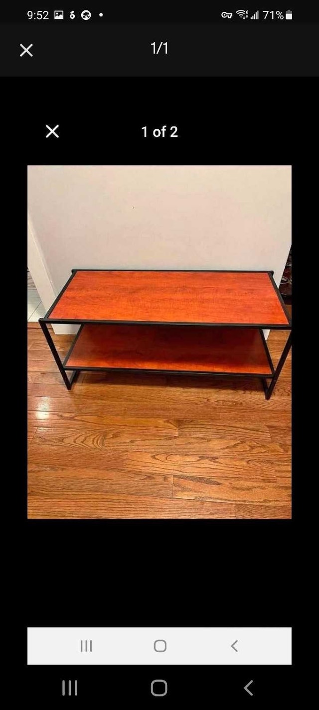 Used TV Stand - Rustic Charm, Two-Tier