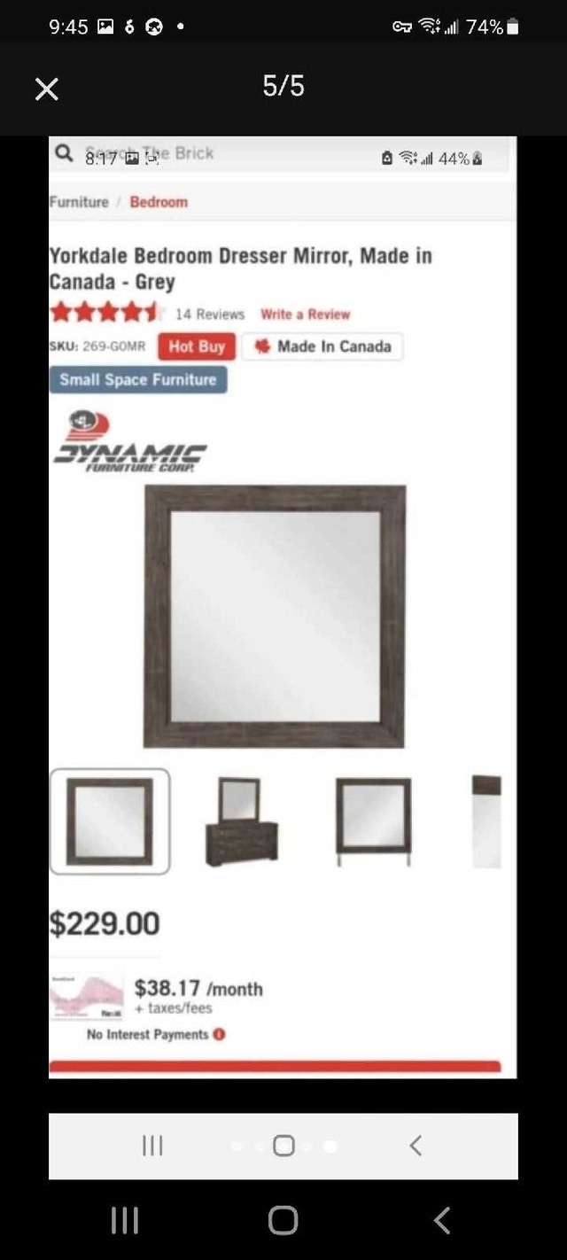 Queen Size Yorkdale Bedroom Set (Bed & Dresser) - photo 5