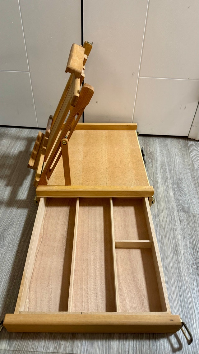 Table Top Art Easel & Sketchbox, Storage Drawer - photo 5