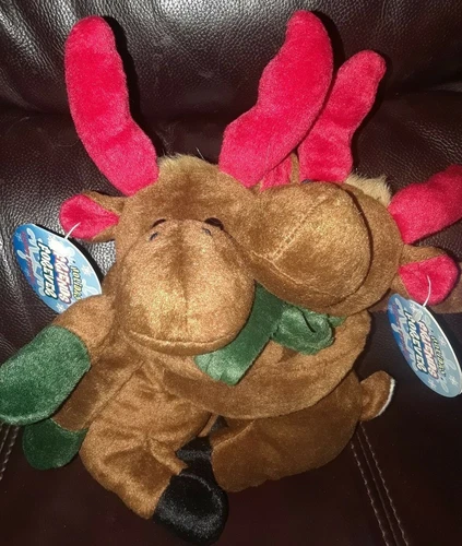RARE HOLIDAY FLOPPY FRIENDS FOREVER PLUSH REINDEER - PLUSH 2001