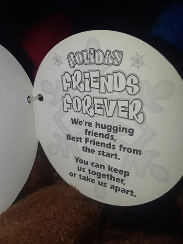 RARE HOLIDAY FLOPPY FRIENDS FOREVER PLUSH REINDEER - PLUSH 2001 - photo 3