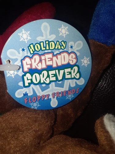 RARE HOLIDAY FLOPPY FRIENDS FOREVER PLUSH REINDEER - PLUSH 2001 - photo 4