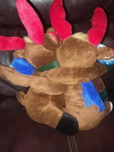 RARE HOLIDAY FLOPPY FRIENDS FOREVER PLUSH REINDEER - PLUSH 2001 - photo 5