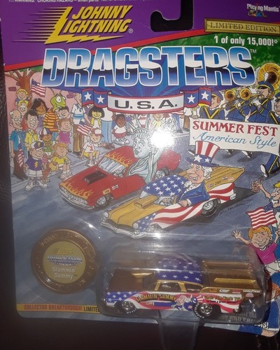 Johnny Lightning Dragsters Summer Fest Slammin Sammy Gold