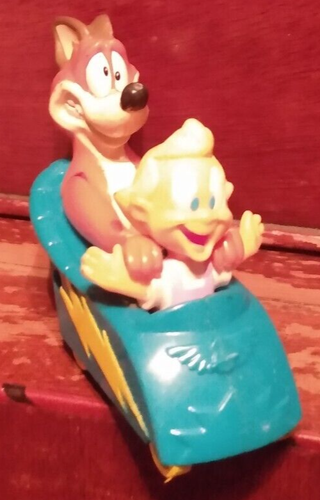 1994 McDonald's Animaniacs Buttons & Mindy Roller Coaster Toy