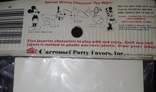 Vintage Disney Mickey Mouse Die Cut Birthday Place Cards - photo 2