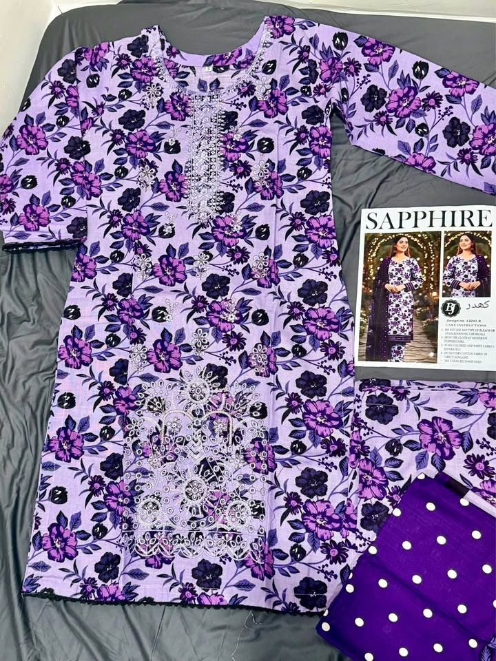 Luxury Lavender-Purple Floral 3-Piece Suit - Brand New | Size Sm - photo 5