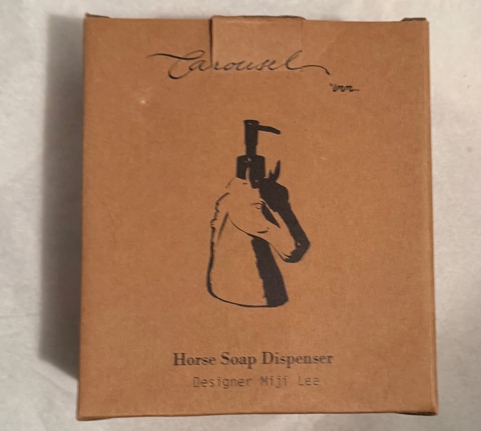 NEW, Horse shaped white Porcelain Soap Dispenser by Imm Living - photo 2