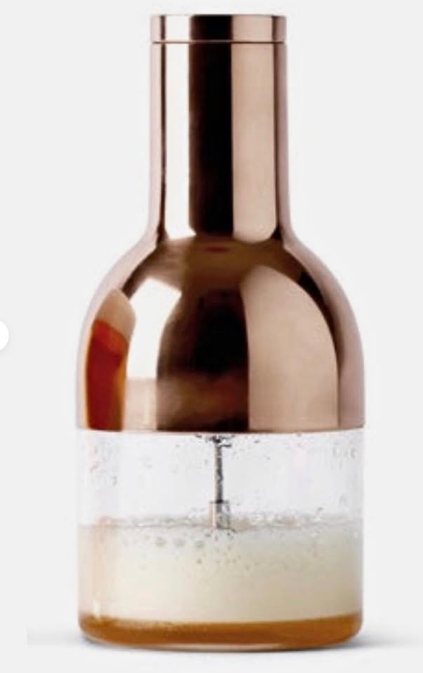NEW Beer Foamer with gold top by MENU, New in box