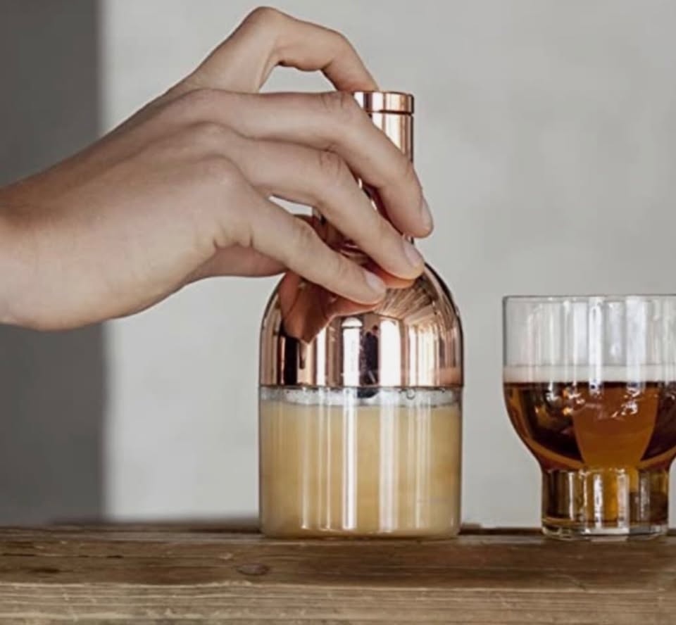NEW Beer Foamer with gold top by MENU, New in box - photo 2