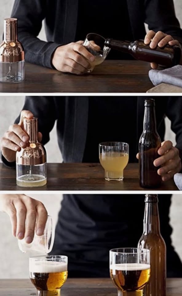 NEW Beer Foamer with gold top by MENU, New in box - photo 3