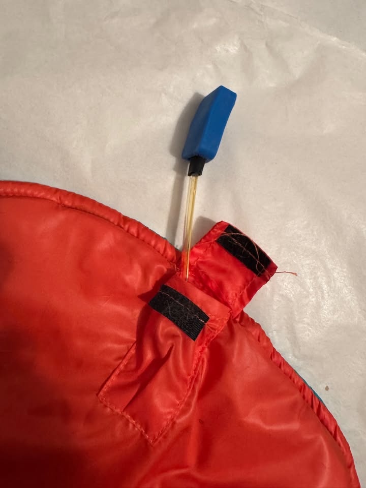 Kong Quilted LED Puffy Dog Coat/Jacket, Blue/Orange, Size: Large - photo 5