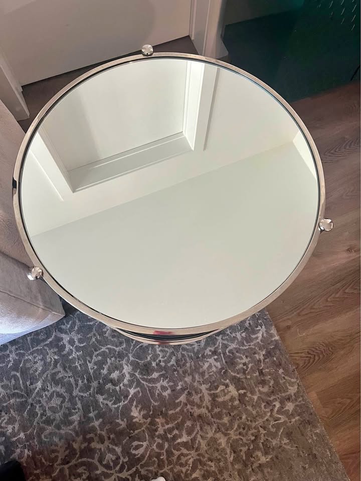 3 Tiered Mirrored Side Table