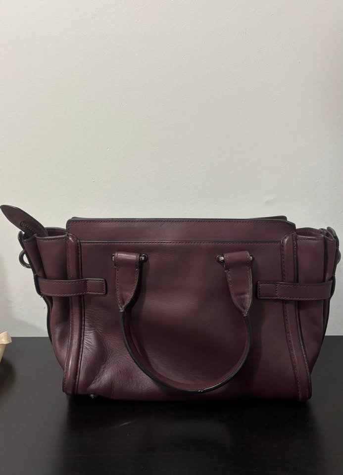 Coach Burgundy Leather Swagger 27 Carryall Satchel - photo 2