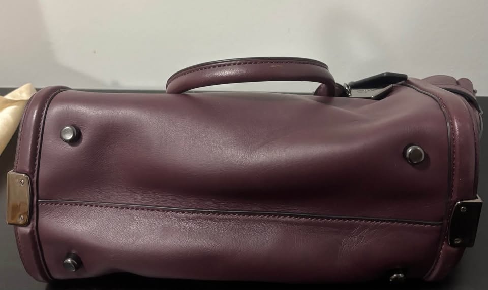 Coach Burgundy Leather Swagger 27 Carryall Satchel - photo 5