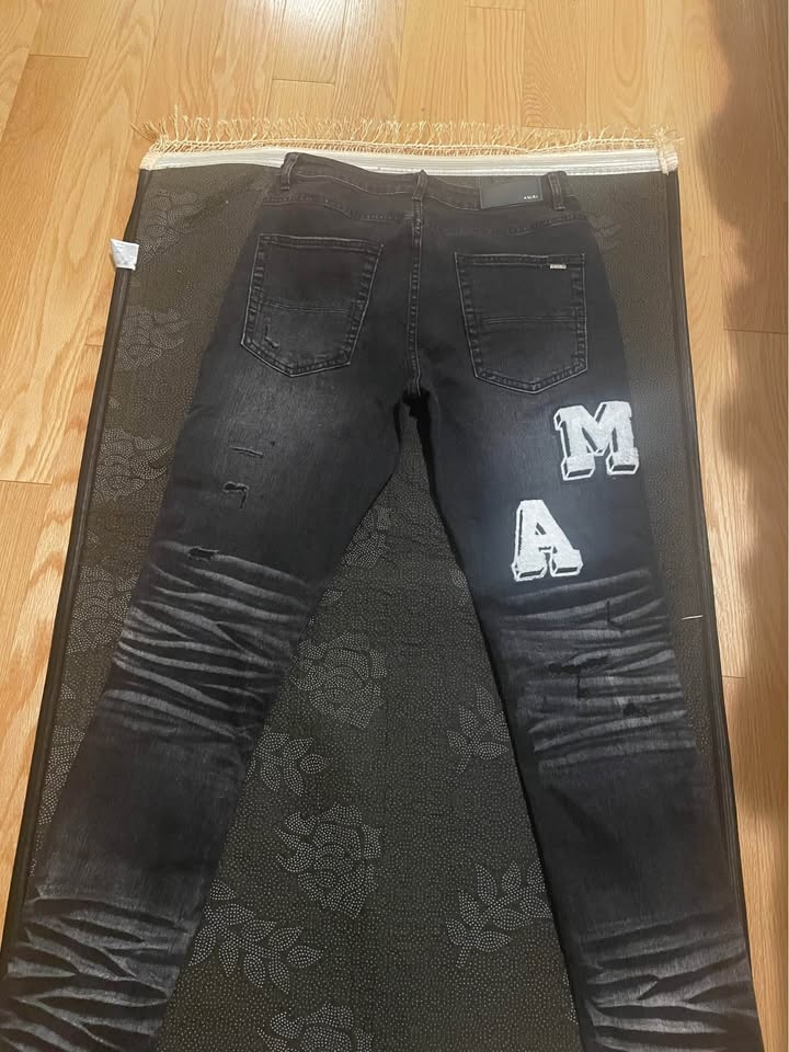 Amiri Black Distressed Jeans - Size 30 - Brand New w/ Tags - photo 2