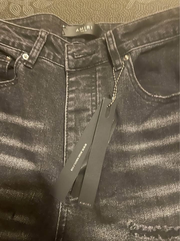 Amiri Black Distressed Jeans - Size 30 - Brand New w/ Tags - photo 5