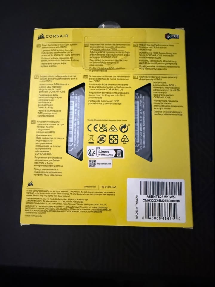 CORSAIR Vengeance 32GB DDR5 6000MHz RGB RAM (2x16GB) - photo 3