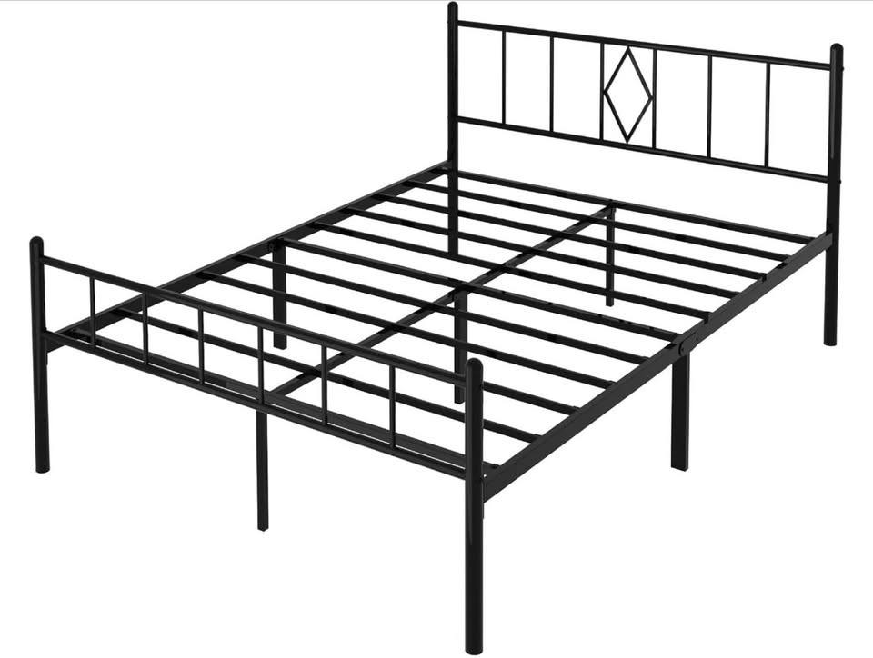 Mainstays Full 14" Heavy Duty Steel Slat Platform Bed Frame - photo 2