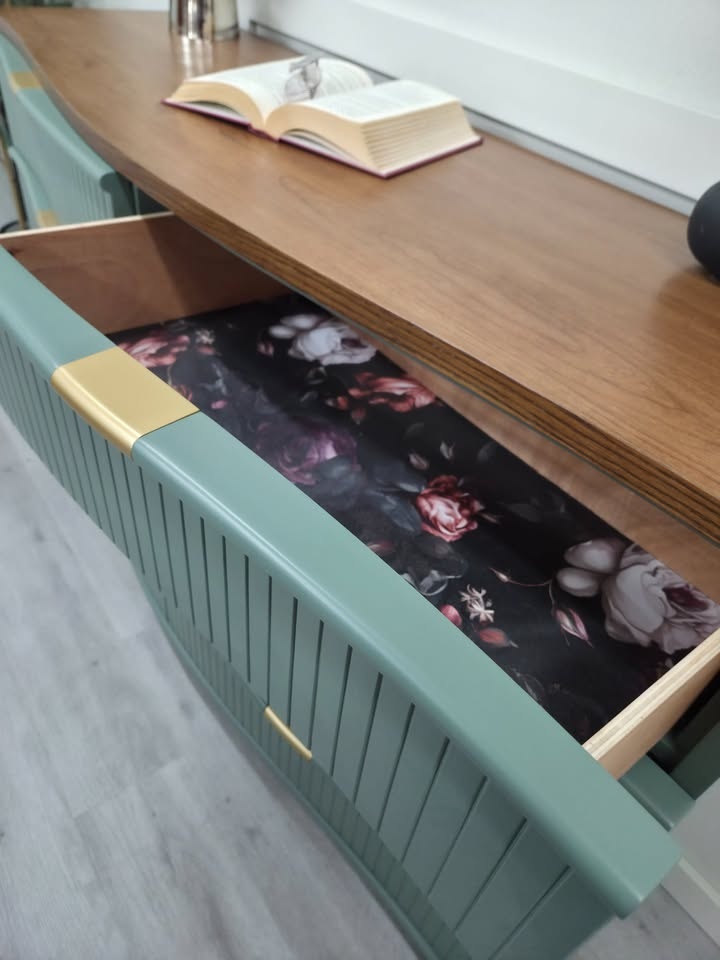 Beautiful Curved Dresser - Studio Refinished - photo 3
