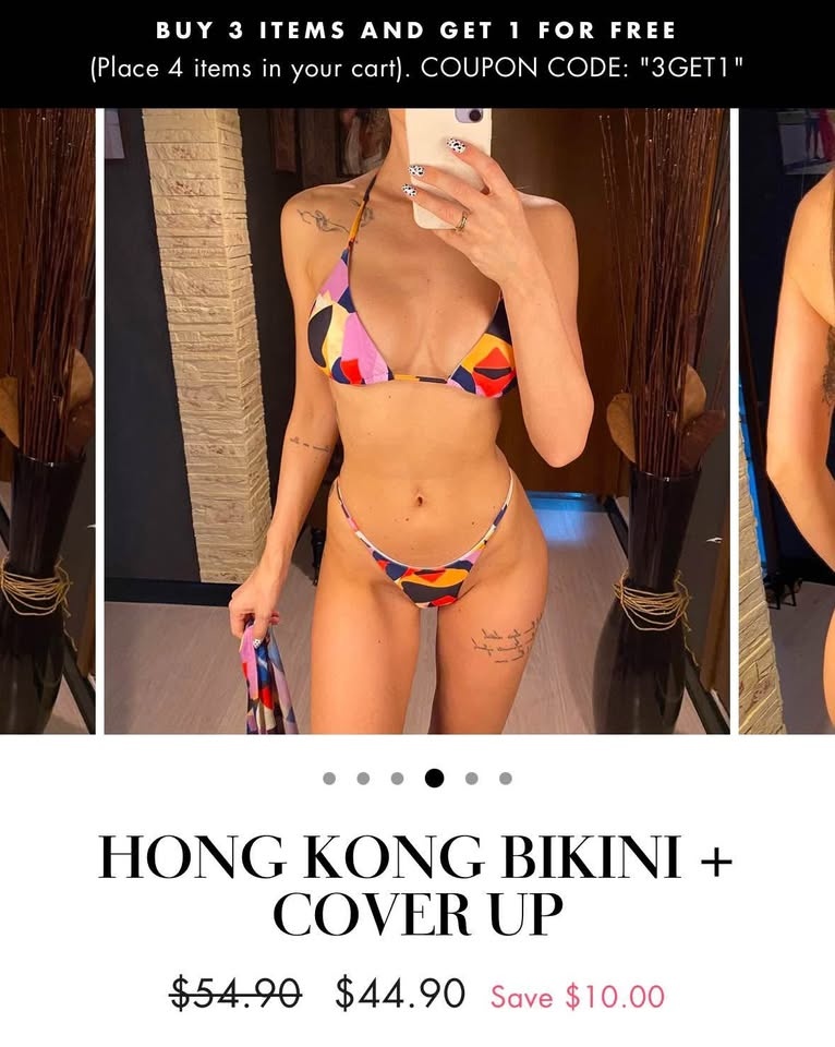 Adorable Geometric Bikini Cover Up Set - photo 2