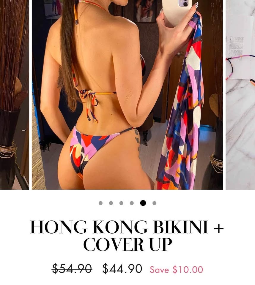 Adorable Geometric Bikini Cover Up Set - photo 3