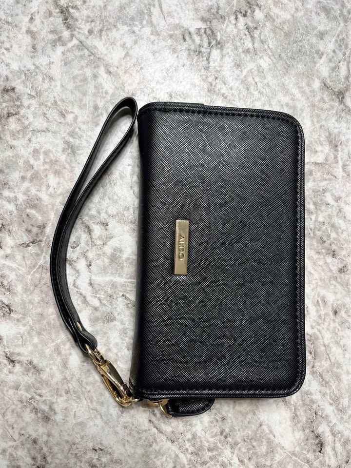 Black Aldo Wristlet