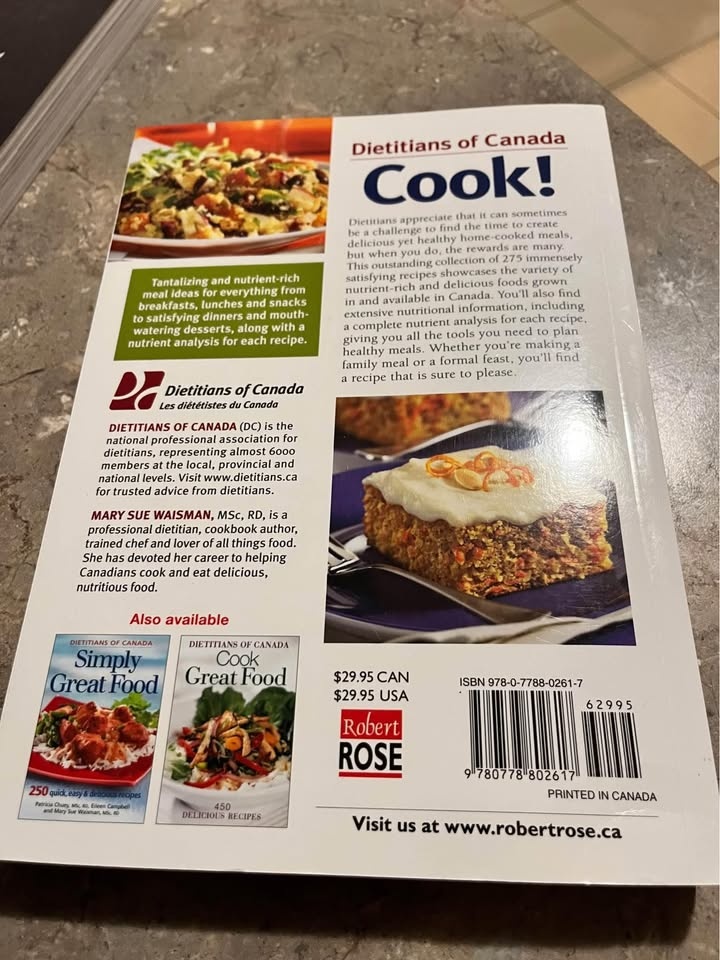 Dieticians of Canada Cook! Recipe Book - photo 2