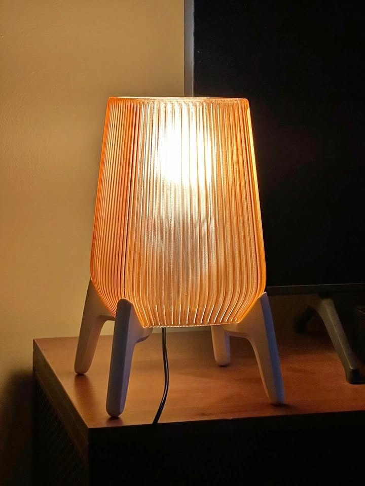 Table Lamp Mid Century Modern Light Brown