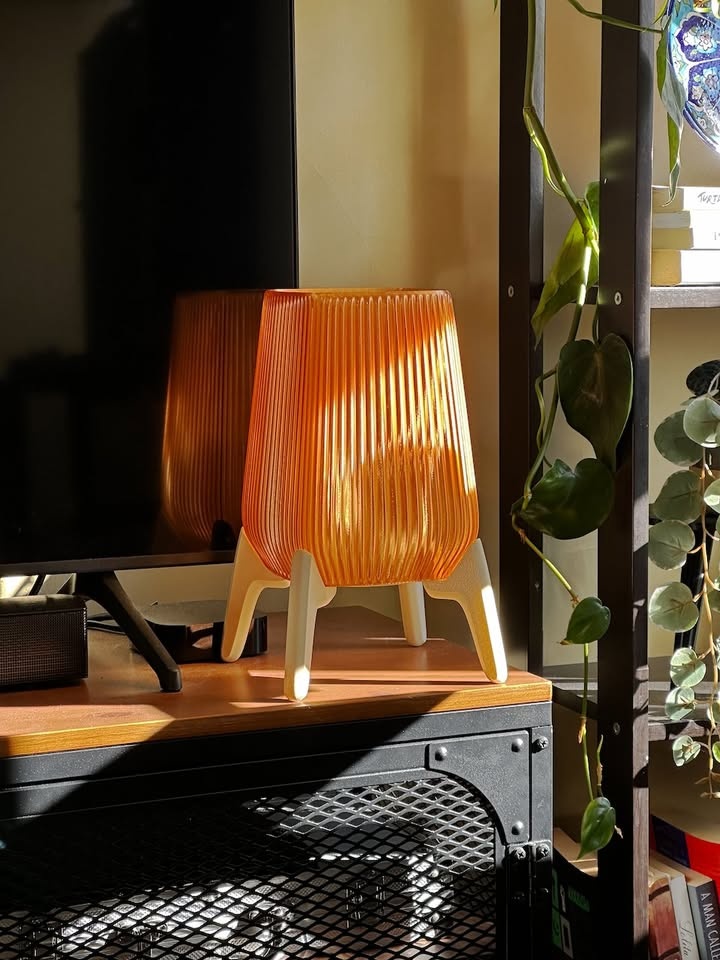 Table Lamp Mid Century Modern Light Brown - photo 2