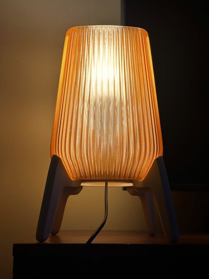 Table Lamp Mid Century Modern Light Brown - photo 3