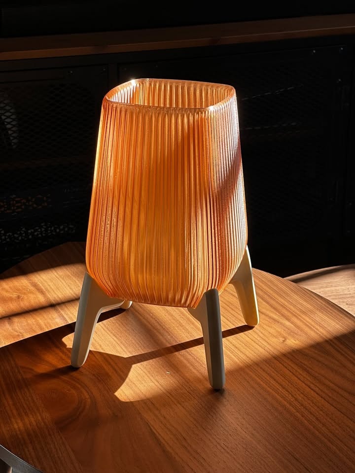 Table Lamp Mid Century Modern Light Brown - photo 4