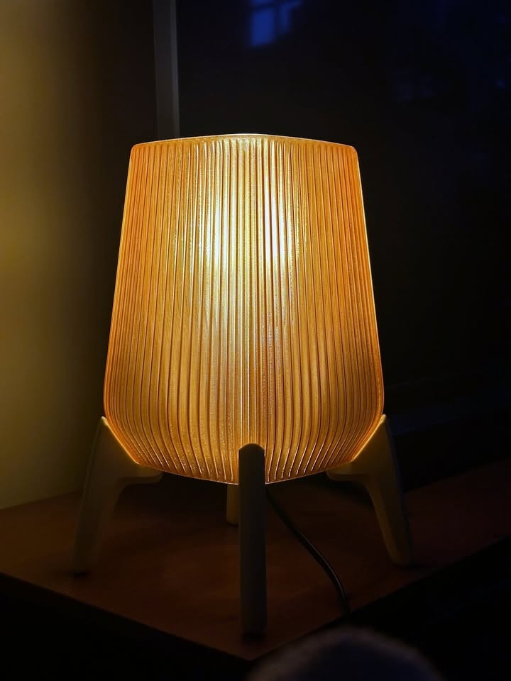 Table Lamp Mid Century Modern Light Brown - photo 5