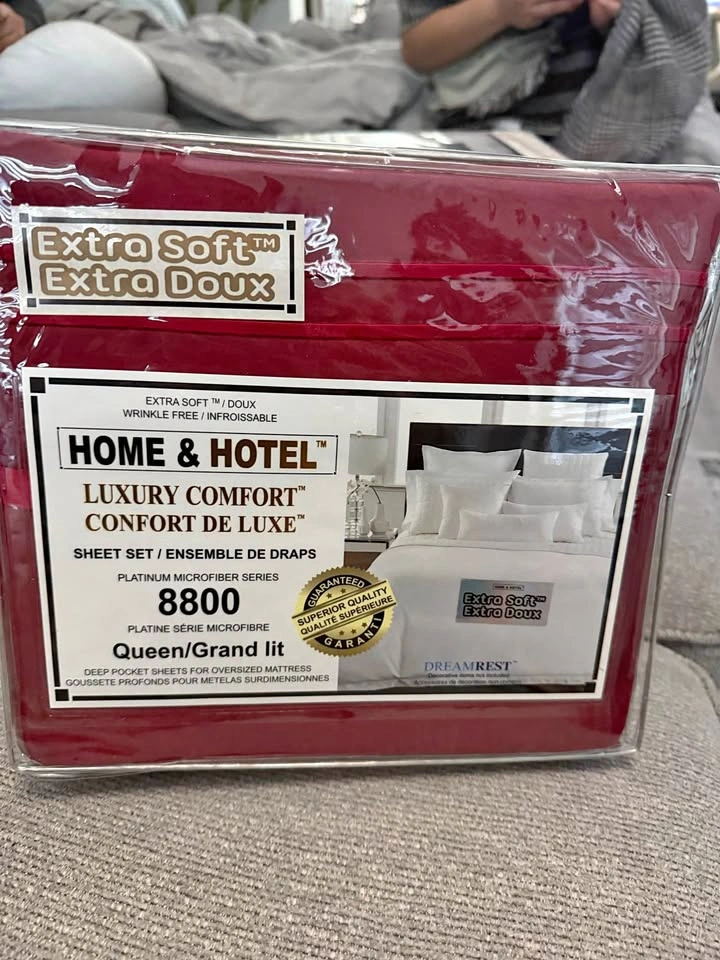 Extra Soft Burgundy Queen Sheet Set - Multiple Colors Available