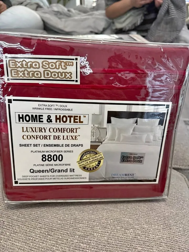 Extra Soft Burgundy Queen Sheet Set - Multiple Colors Available