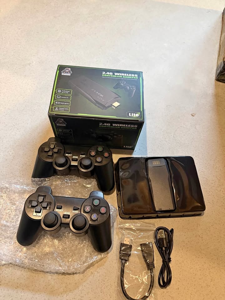 Game Stick Lite Wireless Console with 2 Controllers - Brand New