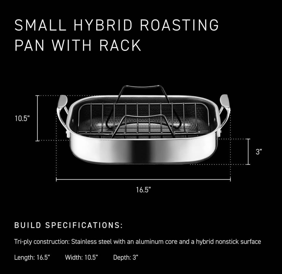 Hybrid Roasting Pan With Rack - Brand New - photo 2