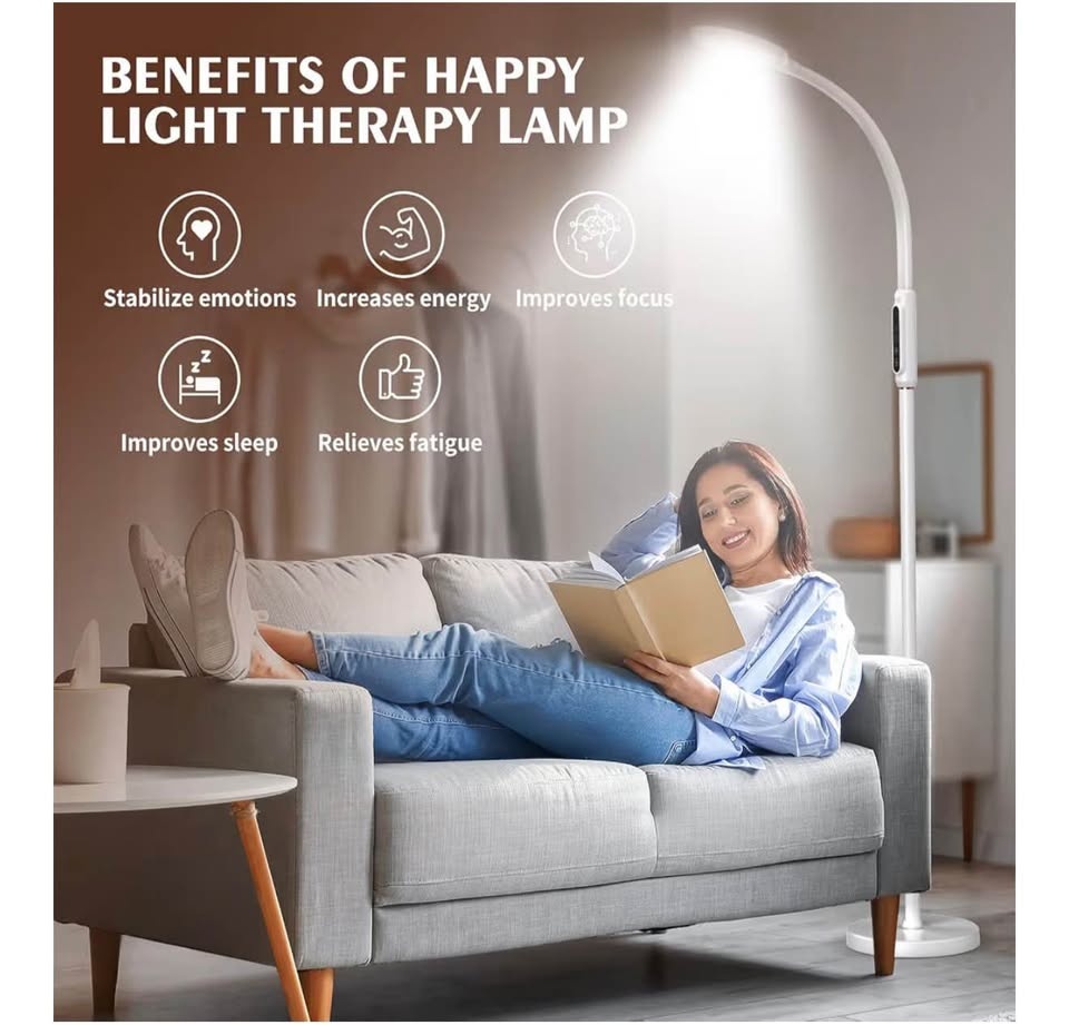 Happy Light Therapy Lamp 11000 Lux, UV-Free Brand New - photo 2