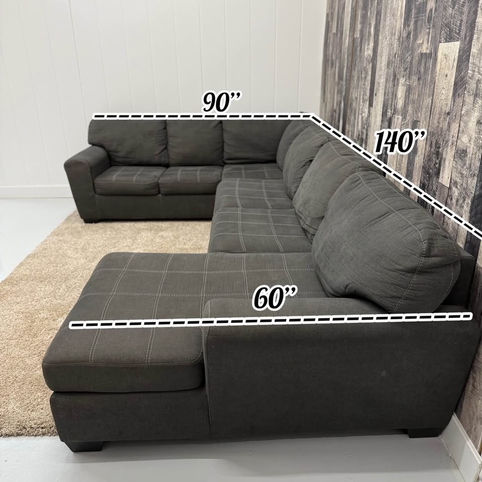 Ashley Altari U-Shape Sectional – Charcoal - photo 4