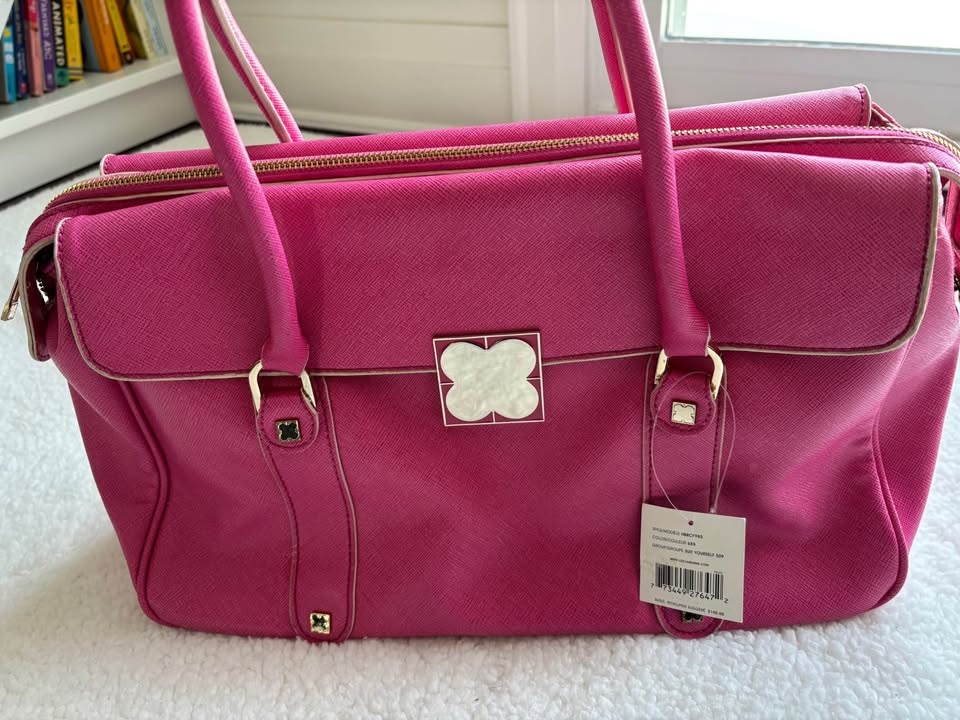 NWT Liz Clairborne Vintage Y2K Pink Large Satchel - photo 2