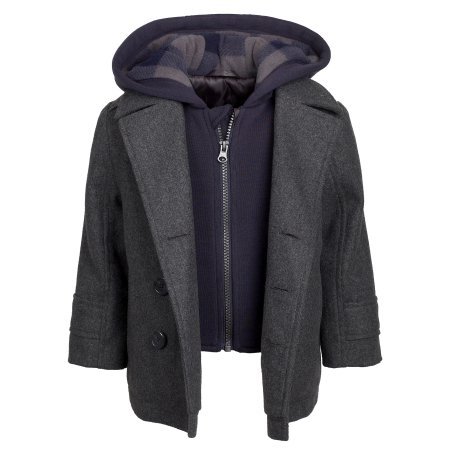 Boys F.O.G. BY LONDON FOG Water-Resistant Hooded Gilet Peacoat - photo 2