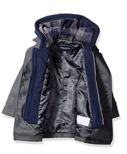 Boys F.O.G. BY LONDON FOG Water-Resistant Hooded Gilet Peacoat - photo 4
