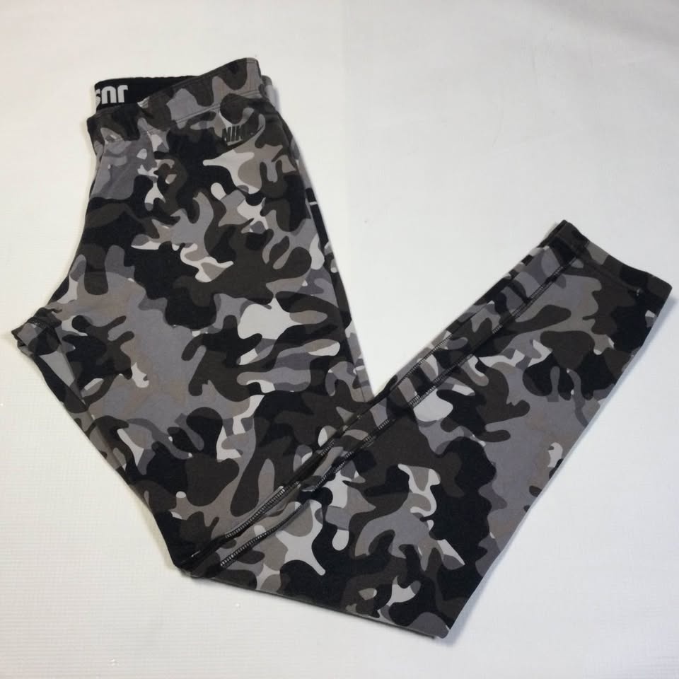Camouflage Leggings Women Sz M. Grey Black Athletic - photo 3