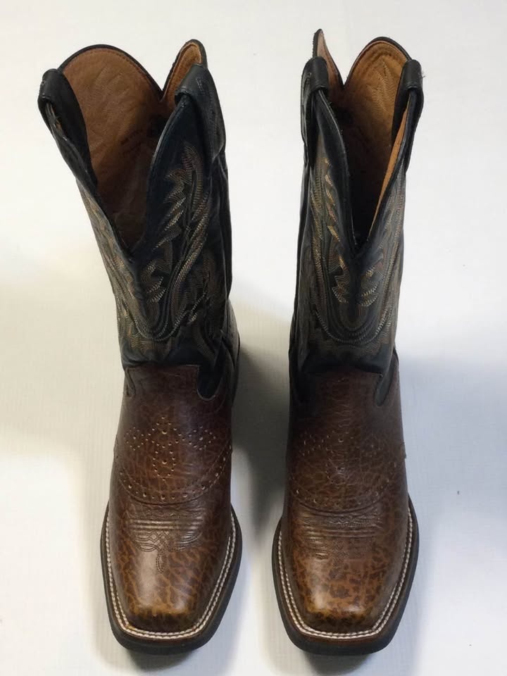 Justin Embroidery Square Toe Cowboy Boots Men's 6B / narrow - photo 3
