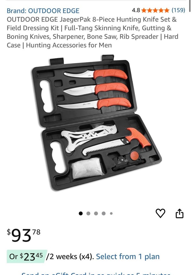 JaegerPak 8-Piece Hunting Knife Set & Field Dressing Kit - photo 2