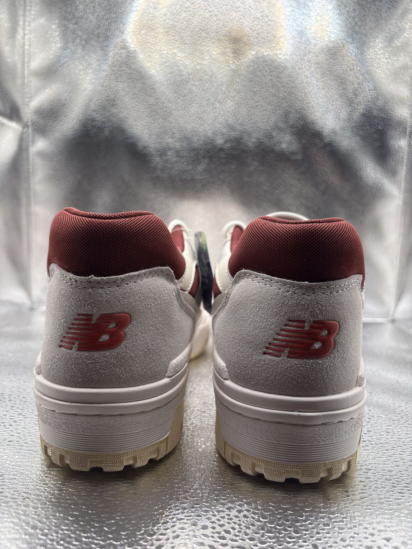 New Balance 550 Sea Salt Grey True Red - photo 4